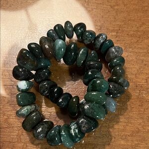Green Stone Beaded Bracelet
